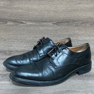 Cole Haan Men’s Oxford Dress Shoes Warren Cap Toe Genuine Leather Black Size 9